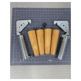 4 Wood Furniture Legs & 2 Folding Brackets
