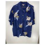 George Blue Floral Shirt XL