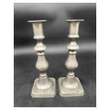 Colonial Casting Meriden Pewter Candlesticks
