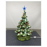 Atlantic Mold Snow-Flocked Ceramic Tree