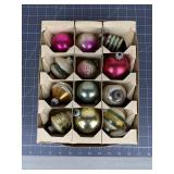 Shiny Brite Boxed Glass Ornaments, 12 Pc
