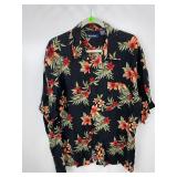 Puritan Black Floral Shirt 2XL