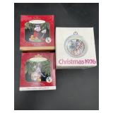 Disney Schmid & Hallmark Mickey Ornaments - 3