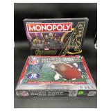 Sealed Avengers Monopoly & NFL Rush Zone