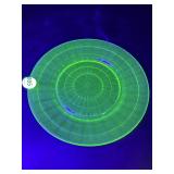 Anchor Hocking Block Optic Uranium Plate