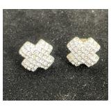 Swarovski Crystal X Clip-On Earrings
