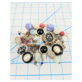 Statement Cabochon Costume Jewelry Lot