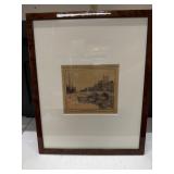 Framed Prinsengracht Amsterdam Canal Print