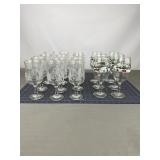 18 Holiday Goblets, Libbey Winter Wonderland