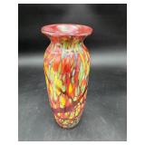 Dan Fetty Signed Iridescent Art Glass Vase