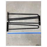 3 Black Metal Hairpin Table Legs