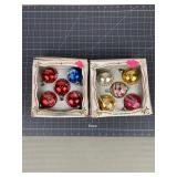 Essex Franke Glass Christmas Ornaments, 10 Pc