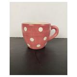 Pink Polka Dot Ceramic Mug
