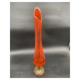 Viking Epic Persimmon Swung Glass Vase