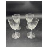 4 Cristal d'Arques St. Germain Wine Glasses