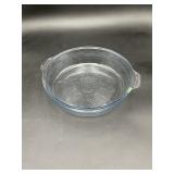 Fire-King Embossed Blue Glass Casserole