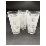 Federal Glass Atomic Snowflake Tumblers - 3