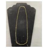14K Gold Rope Chain Necklace 24 in., 2.1g