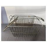 Vintage Wire Bicycle Basket
