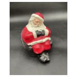 Cast Iron Sleeping Santa Coin Bank