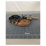 3 Assorted Belts