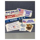 Political & Desert Storm Bumper Stickers