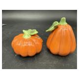 Ceramic Pumpkin Salt & Pepper Shakers