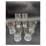 Heineken Beer Glasses, 6