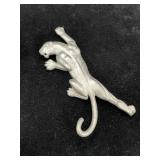JJ Jonette 1986 Pewter Monkey Brooch