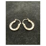 Sterling Hoop Earrings 5.41g