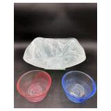 Art Glass Serving & Accent Bowls, 3