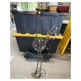 Metal Peacock Garden Sculpture, 40 in