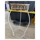 Ornate Wrought Iron Plant Stand, 31 in