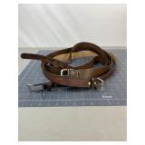 3 Brown Leather Belts