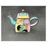 Picasso-Inspired Cubist Ceramic Teapot