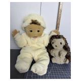 Folkmanis Hedgehog & Baby Doll