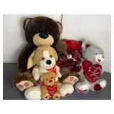 Valentine Teddy Bear Plush Lot