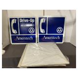 2 Ameritech Drive-Up Telephone Signs & Panels