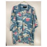 No Boundaries Crane Print Shirt 2XL