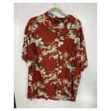 Ocean Pacific Red Floral Shirt XXL