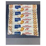 Vintage Kroger 19ï¿½ Bread Wrapper Sheet