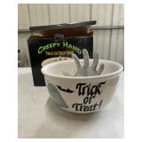 Clay Design Creepy Hand Trick or Treat Bowl