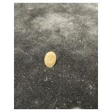 14K Gold Initial D Lapel Pin 4.43g
