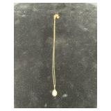 14K Gold Opal Pendant Necklace 7.21g