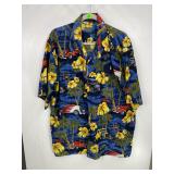 Perugini Blue Floral Shirt 4XL