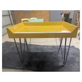 MCM Yellow Molded Composite Tray Table