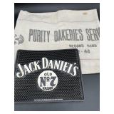 Jack Daniel's Bar Mat & Purity Bakeries Cloth