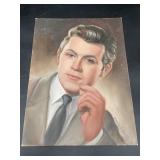 Marilyn D. Baker 1971 Signed Portrait Painting