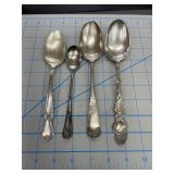 Antique Silverware Spoon Collection