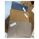 Blue Area Rug & 2 Non-Slip Rug Runners